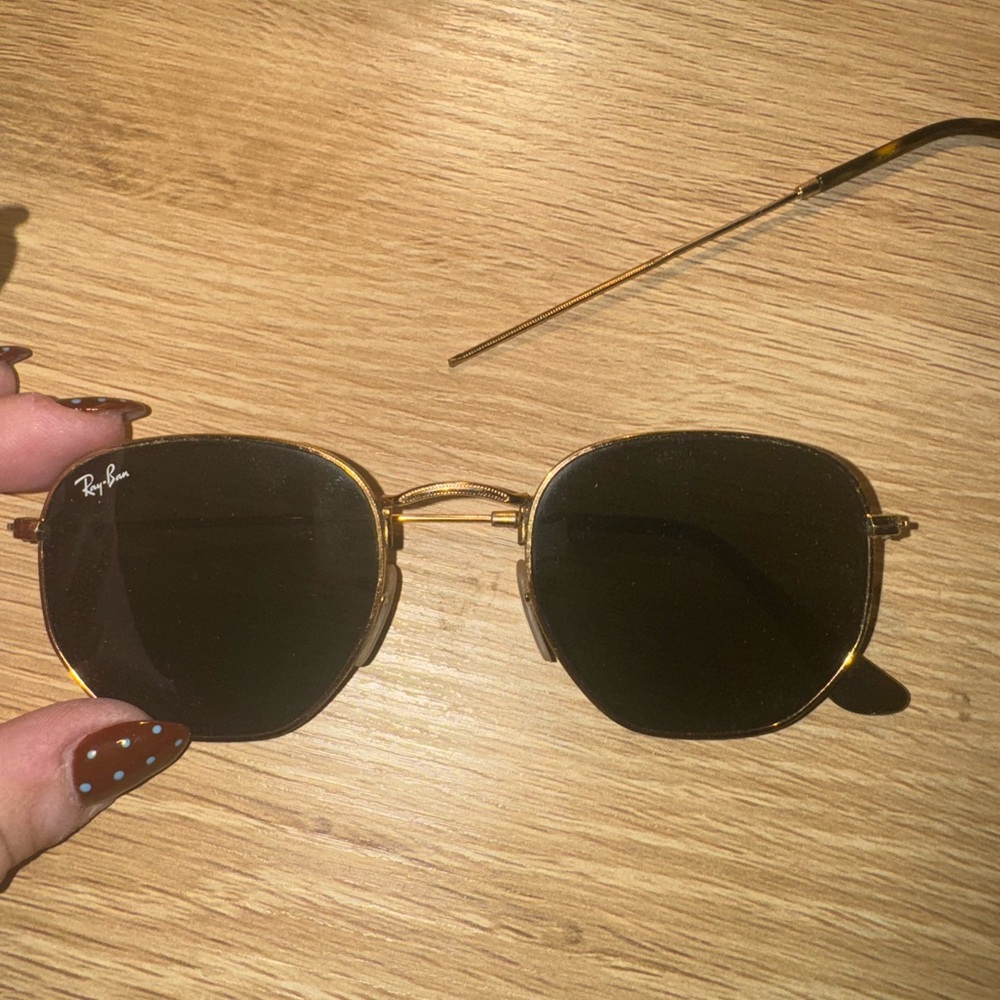 Broken Ray Ban Hexagonal Sunglasses